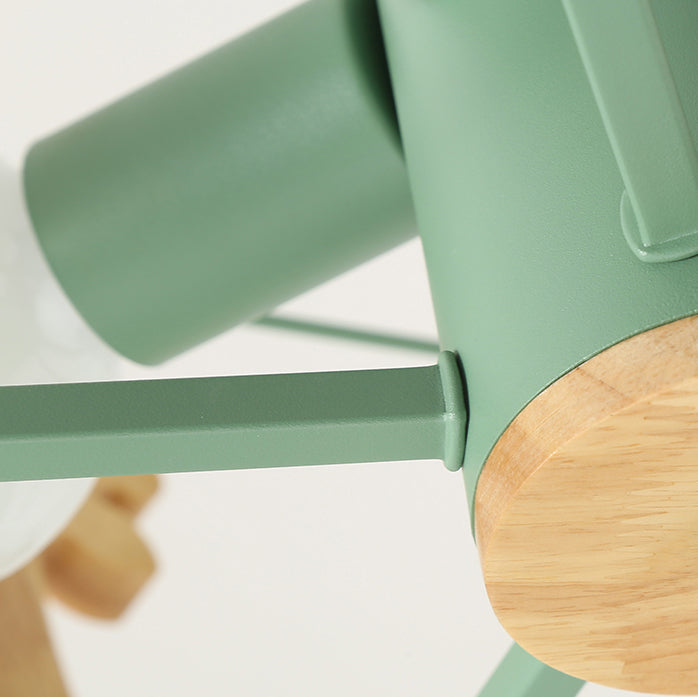 Nordic Style Macron Chandelier Metal 5 Head Pendant Lighting Fixtures for Bedroom