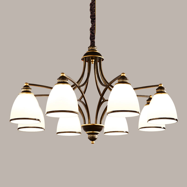American Style Countryside Chandelier Multi Head Hanging Light for Sitting Room