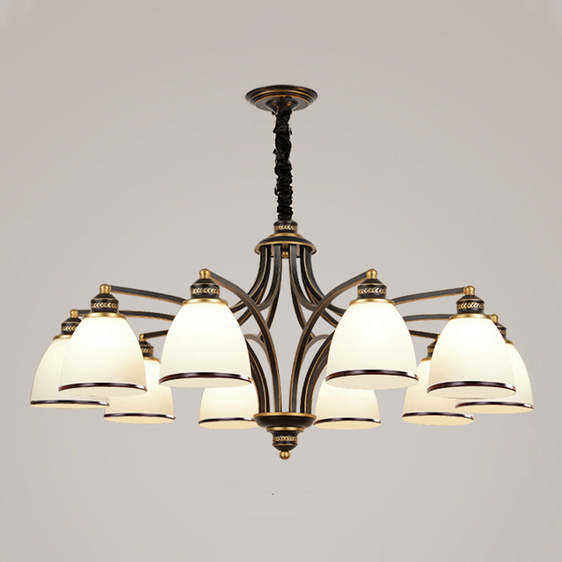 Lampadario in stile americano lampadario multi -testa appeso alla luce per il salotto