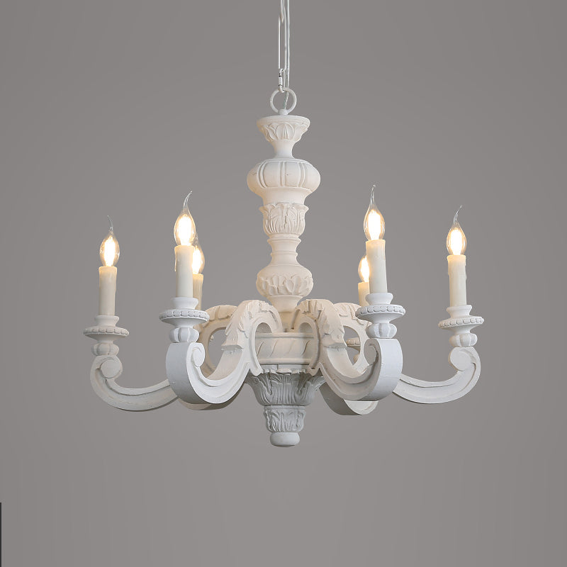 Cougie d'éclairage de lustre en bois Rustique suspendu pour le salon