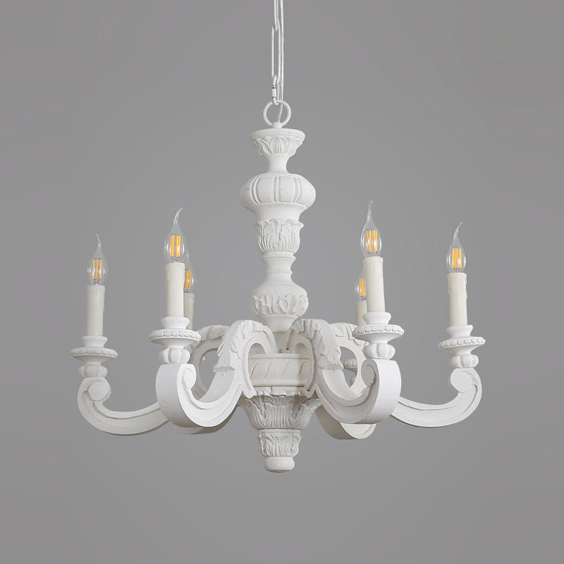 Cougie d'éclairage de lustre en bois Rustique suspendu pour le salon