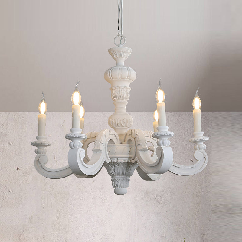 Cougie d'éclairage de lustre en bois Rustique suspendu pour le salon