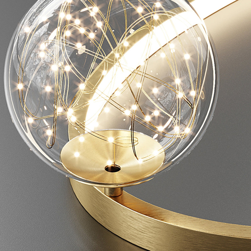 11 Lights Chandeliers Postmodern Metal Glass LED Pendant Lighting for Living Room