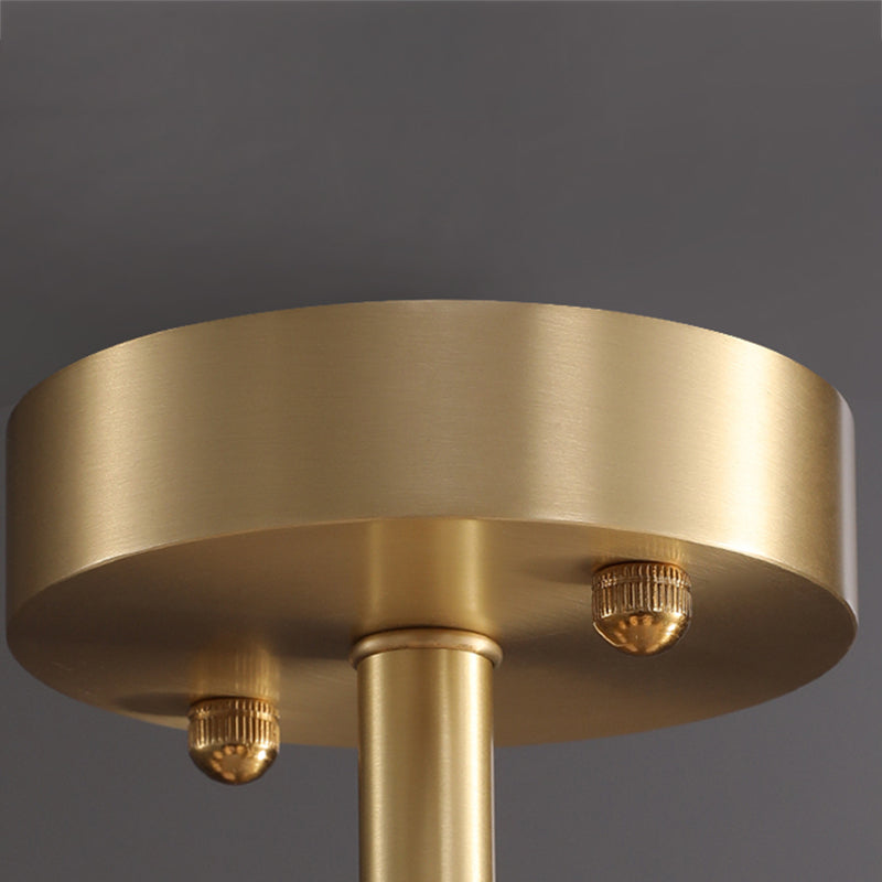 Contemporary Style Spherical Pendant Chandeliers Glass Chandelier Lights in Gold