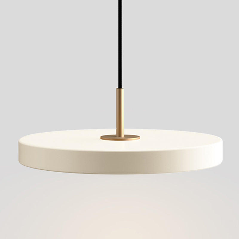 Éclairage suspendu de forme de cercle Métal de style moderne 1 lampe suspendue légère pour chambre à coucher