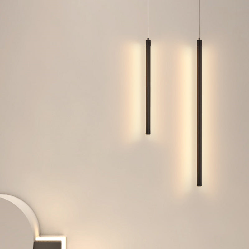 Lineare Form Metall hängend hängendem Licht moderner Stil 1 leichte hängende Leuchten