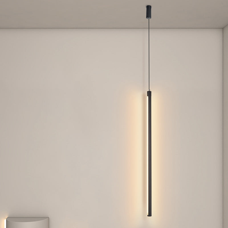 Lineare Form Metall hängend hängendem Licht moderner Stil 1 leichte hängende Leuchten