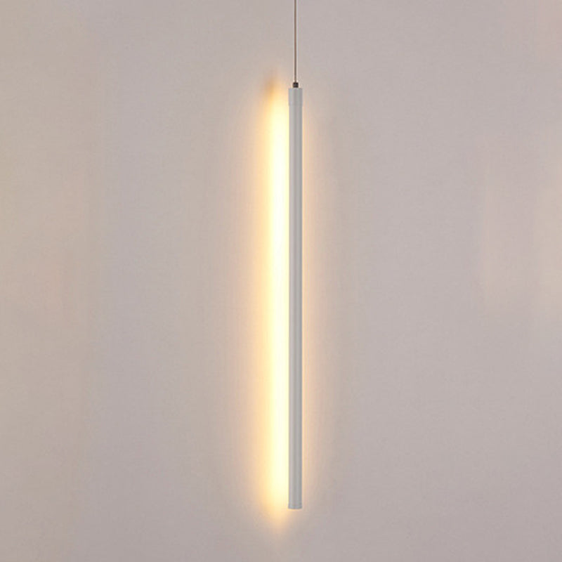 Lineare Form Metall hängend hängendem Licht moderner Stil 1 leichte hängende Leuchten