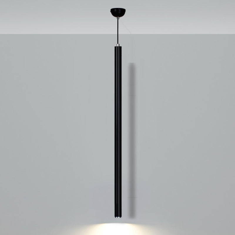 Forme cylindrique Métal Hanging Light Moderne Style 1 Lumière Lumière Lumière