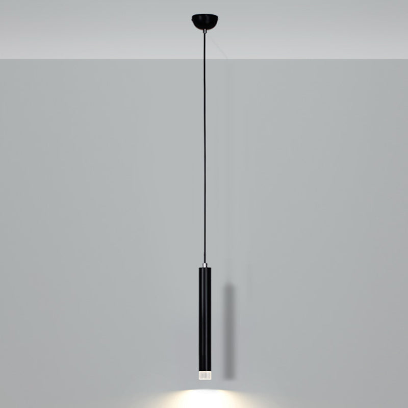Forme cylindrique Métal Hanging Light Moderne Style 1 Lumière Lumière Lumière