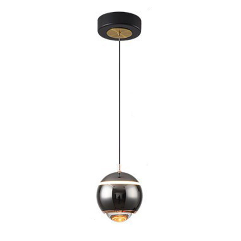 Spherical Shape Hanging Lighting Modern Style Metal 2 Light Hanging Lamp for Living Room