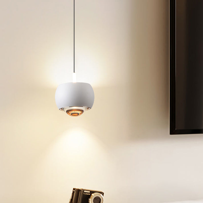 Spherical Shape Hanging Lighting Modern Style Metal 2 Light Hanging Lamp for Living Room