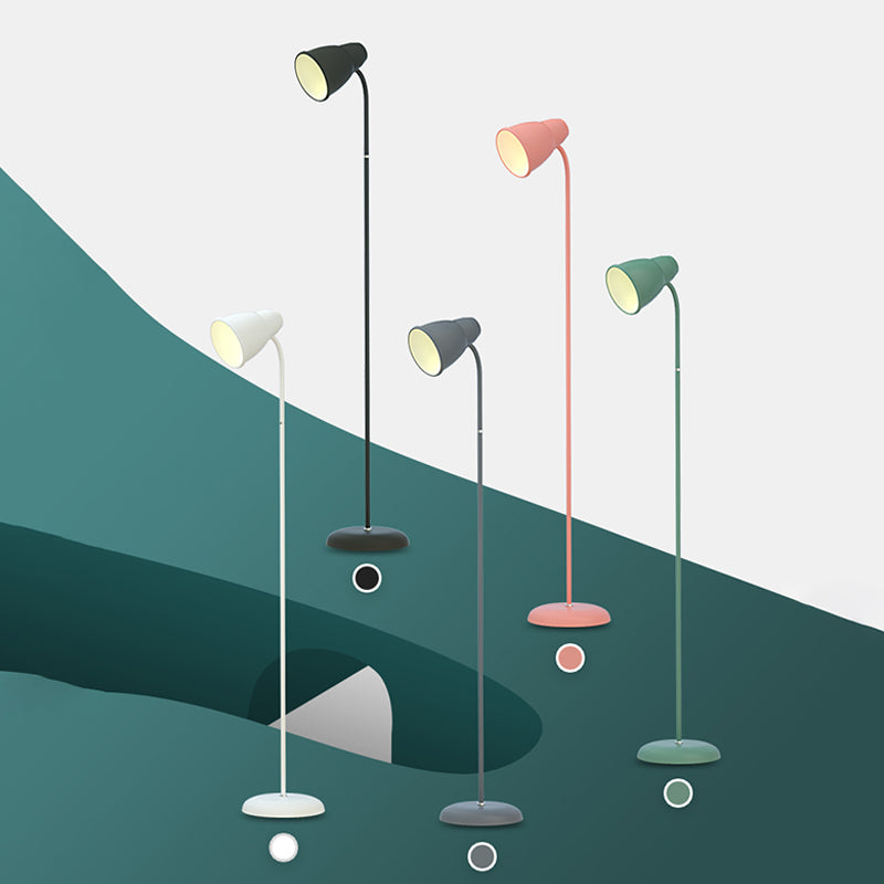 Geometric Metal Floor Light Modern Style 1 Light Floor Light Fixtures