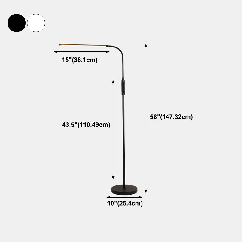 Forme linéaire Métal Light Merme Modern Light Single Floor Lightture