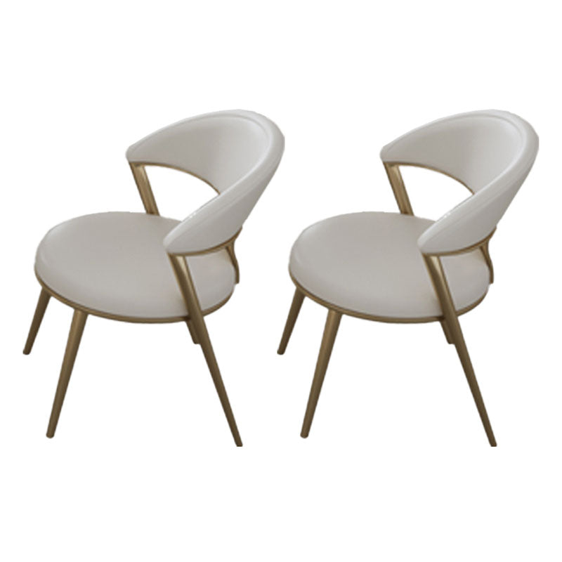 Modern 1/2/5/6 Pieces Acrylic Dining Table Set with White Sintered Stone Top Dinette Set