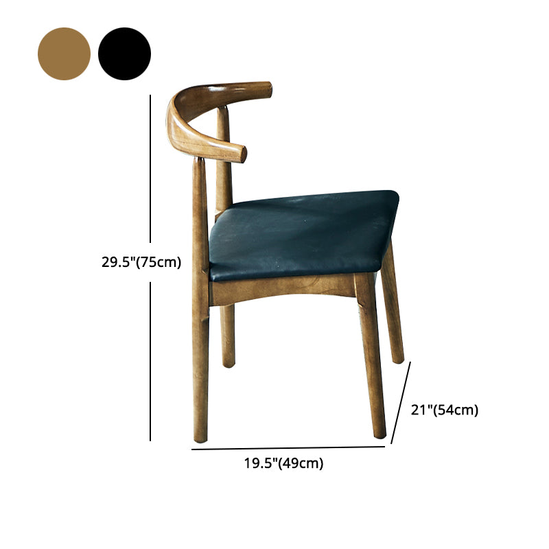 Industrial 1/2/5/7 Pieces Dining Set Solid Wood Dining Table with Leather Chairs