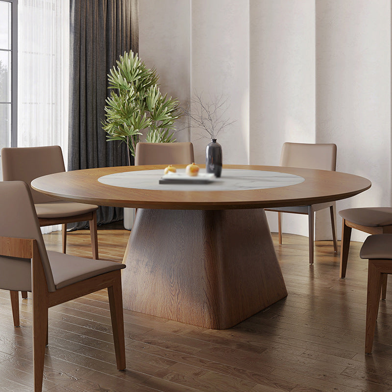 Modern 1/4/6/7/8/9 Pieces Dining Set Sintered Stone Dining Table Set with Leather Chairs