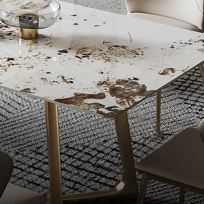 Contemporary Style 1/4/5/6/7 Pieces Furniture Sintered Stone Dining Table Set for Kitchen