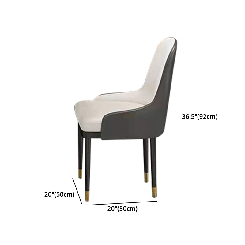 Modern 1/4/5/7 Pieces Dining Set Sintered Stone Dining Table with Leather Chairs