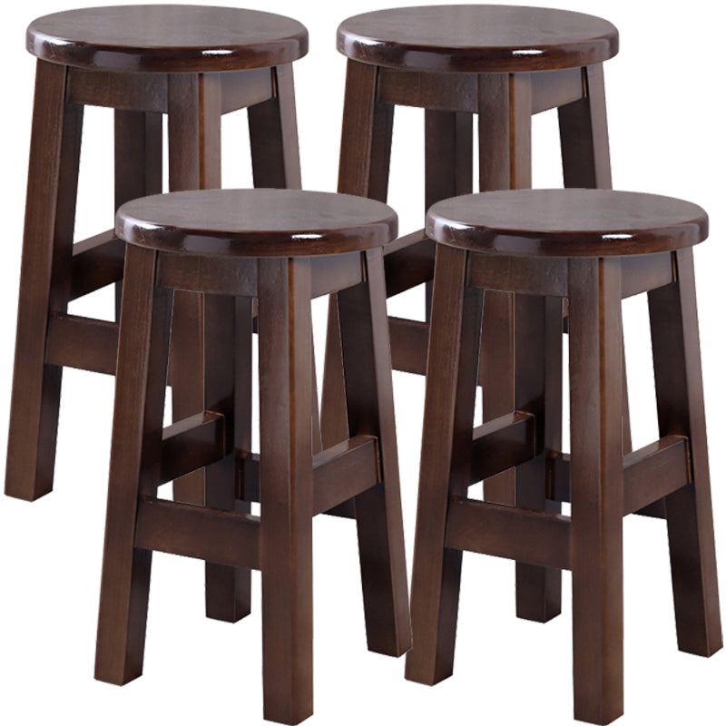 Taburete contemporáneo de barra de goma taburete de bar de interior con asiento de madera y reposapiés