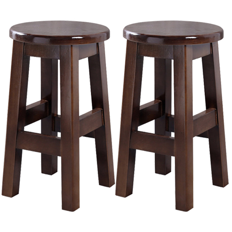 Taburete contemporáneo de barra de goma taburete de bar de interior con asiento de madera y reposapiés