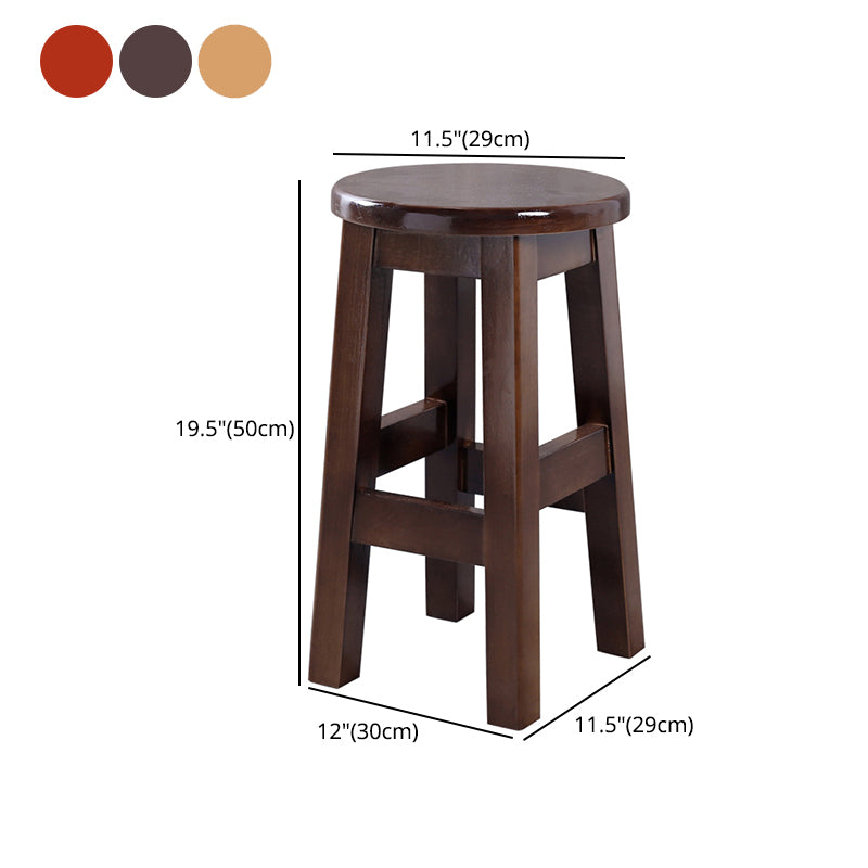 Taburete contemporáneo de barra de goma taburete de bar de interior con asiento de madera y reposapiés