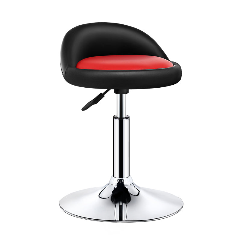 Modern Rotatable Adjustable Counter Stool Steel Cashier Bar Stool with Cushion and Pedal