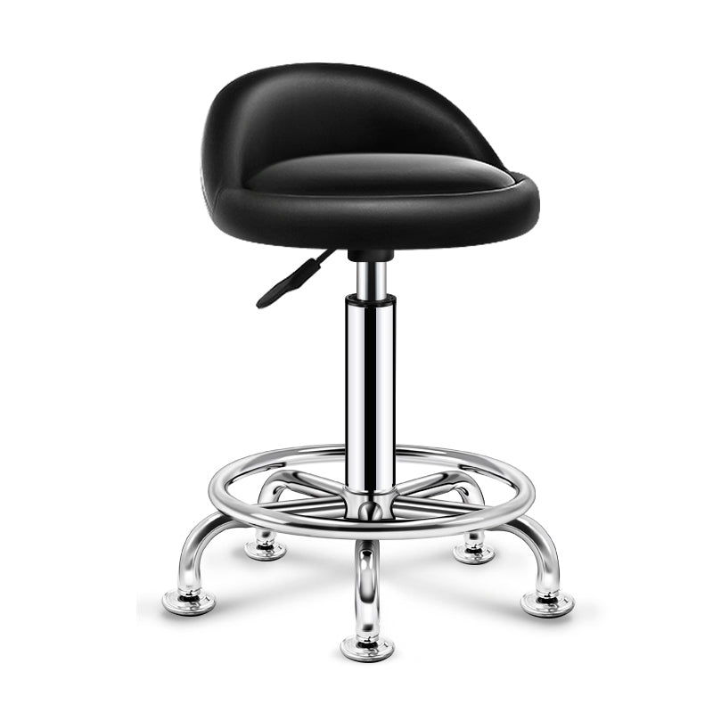 Modern Rotatable Adjustable Counter Stool Steel Cashier Bar Stool with Cushion and Pedal