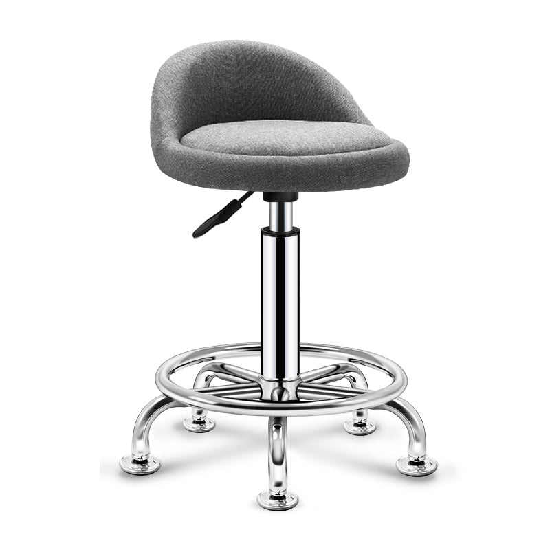 Modern Rotatable Adjustable Counter Stool Steel Cashier Bar Stool with Cushion and Pedal