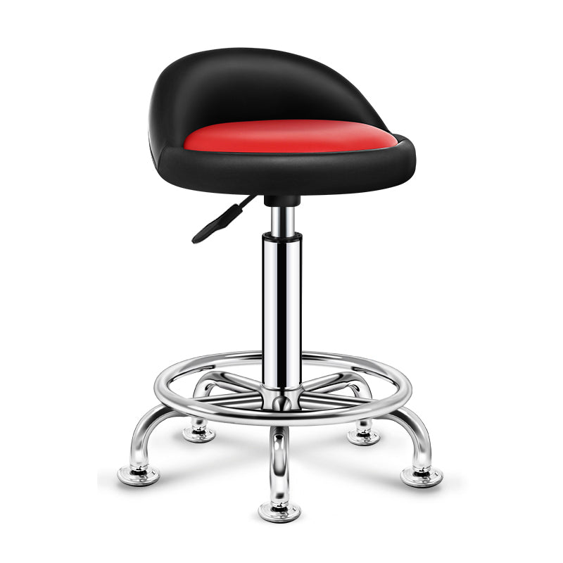 Modern Rotatable Adjustable Counter Stool Steel Cashier Bar Stool with Cushion and Pedal