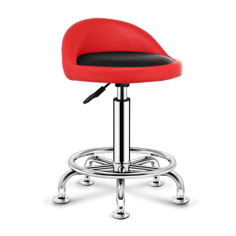 Modern Rotatable Adjustable Counter Stool Steel Cashier Bar Stool with Cushion and Pedal