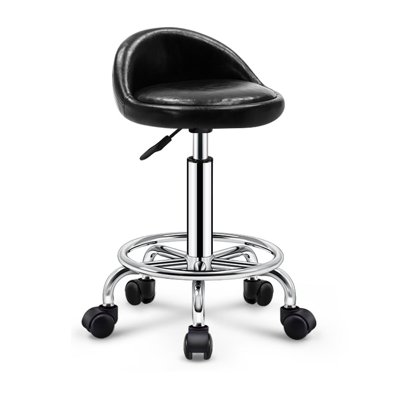 Modern Rotatable Adjustable Counter Stool Steel Cashier Bar Stool with Cushion and Pedal