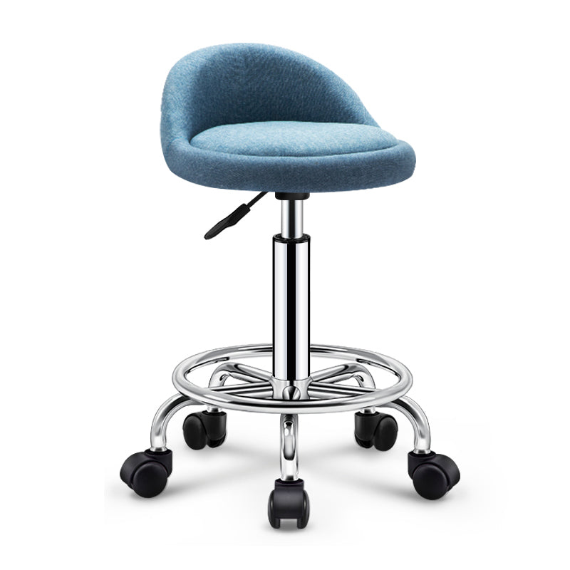 Modern Rotatable Adjustable Counter Stool Steel Cashier Bar Stool with Cushion and Pedal