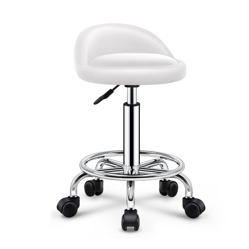 Modern Rotatable Adjustable Counter Stool Steel Cashier Bar Stool with Cushion and Pedal