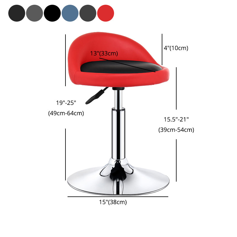 Modern Rotatable Adjustable Counter Stool Steel Cashier Bar Stool with Cushion and Pedal