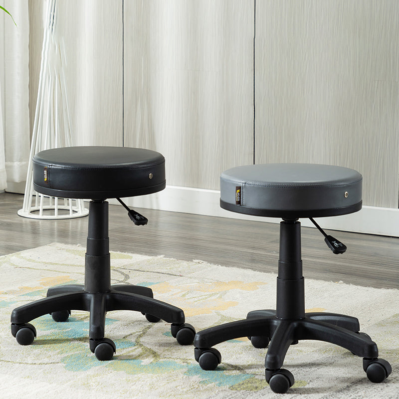 Contemporary Swivel Adjustable Height Bar Stool Indoor Bar Stool with Backless
