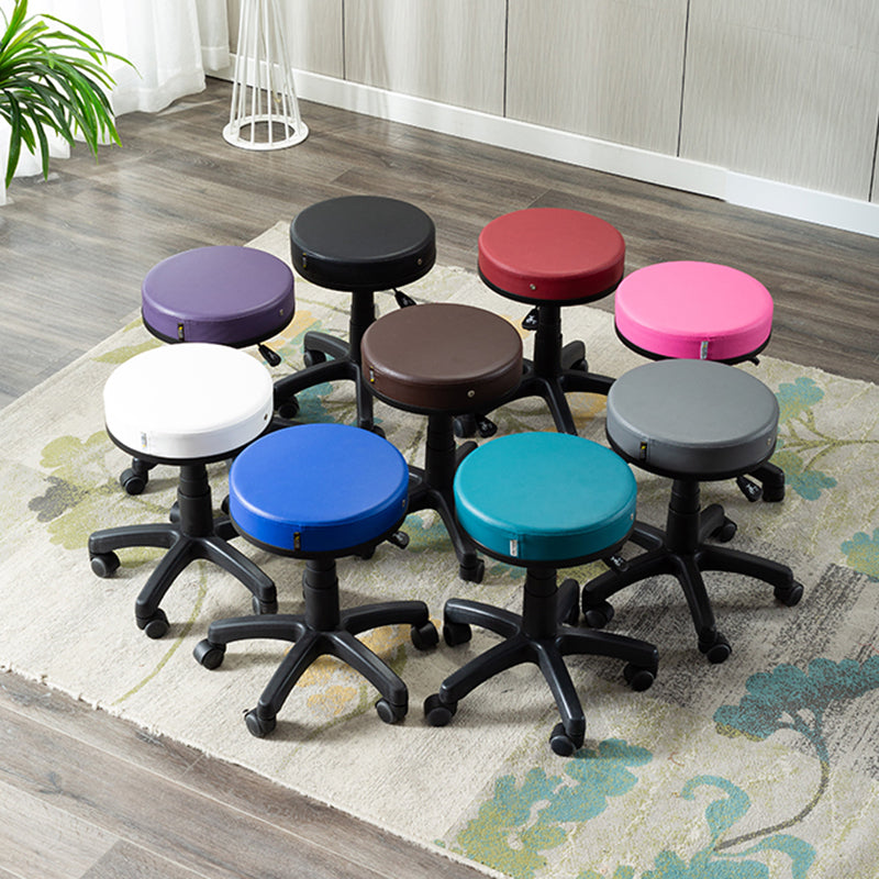 Contemporary Swivel Adjustable Height Bar Stool Indoor Bar Stool with Backless