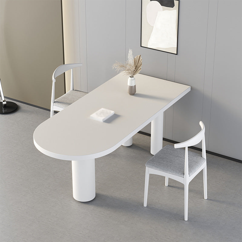 Gratis vorm massief hout binnen tafel restaurant moderne houten tafel met 3 poten