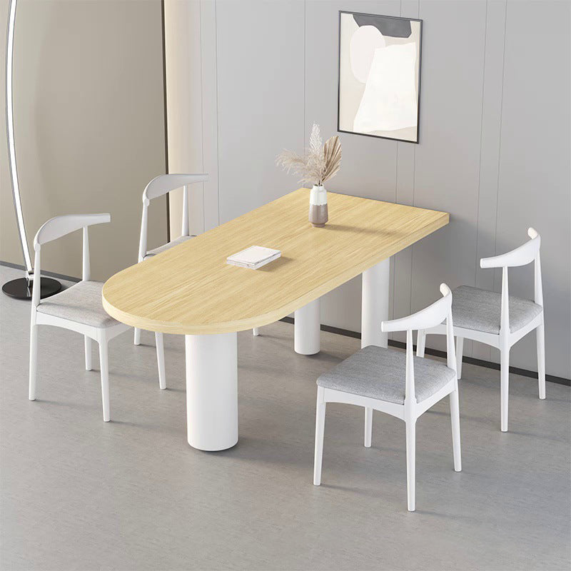 Gratis vorm massief hout binnen tafel restaurant moderne houten tafel met 3 poten
