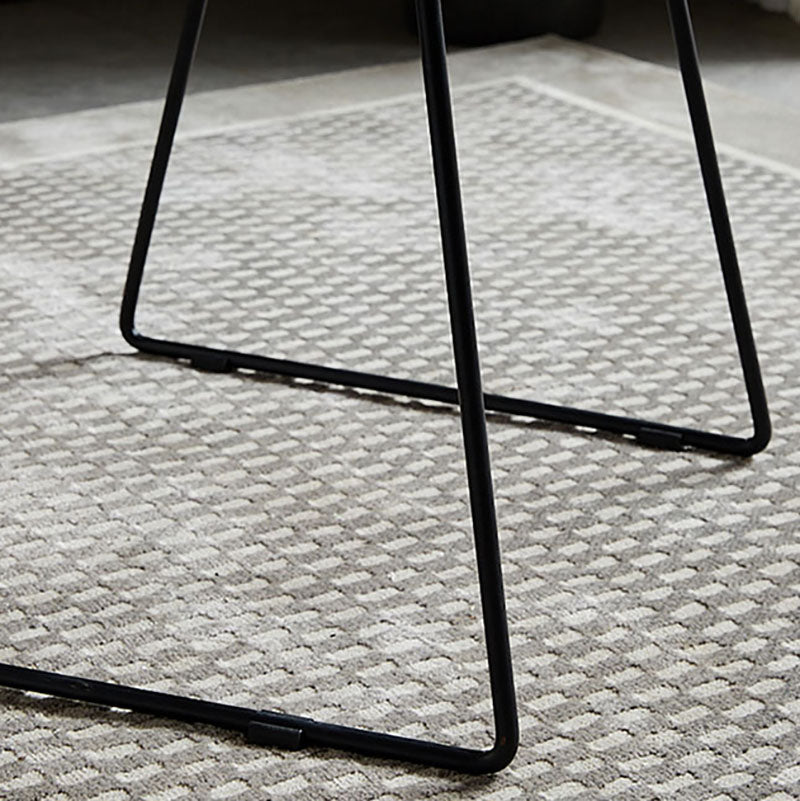 Sedia in stile contemporaneo sedia laterale senza braccio con zampe metalliche