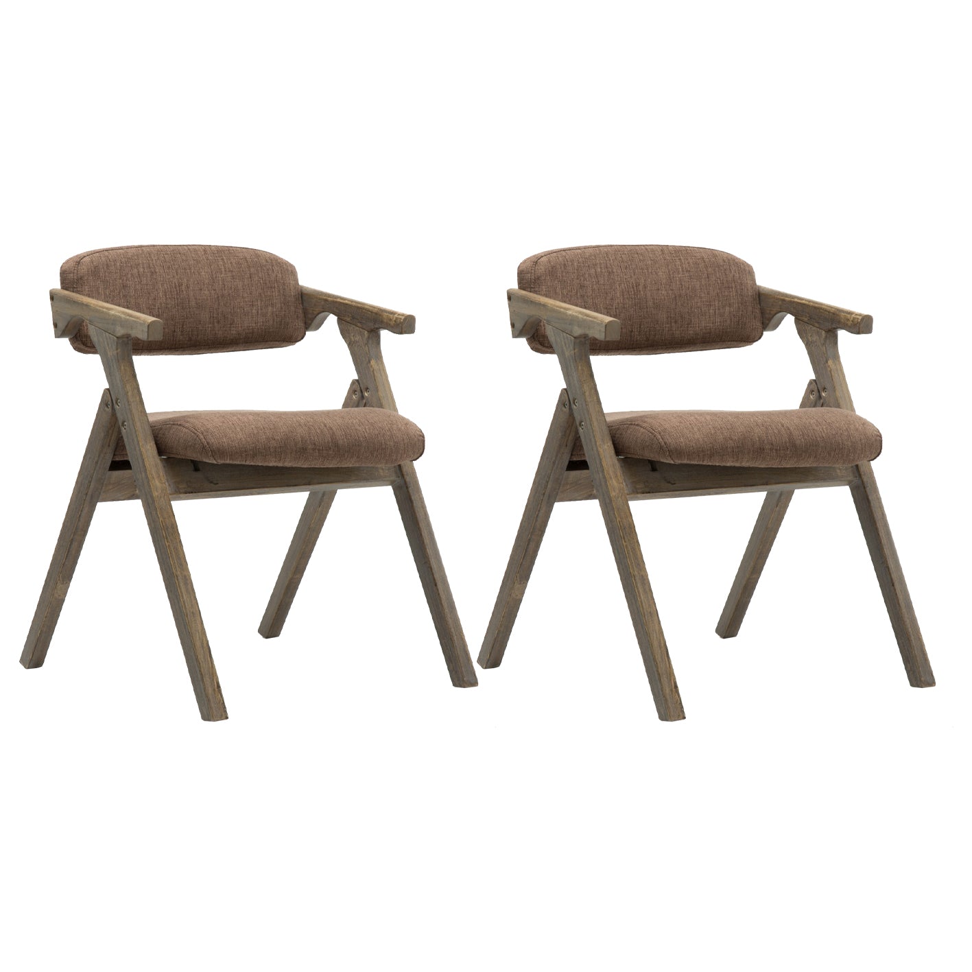 Silla lateral plegable de cuero moderna, silla de comedor con respaldo abierto y acabado mate