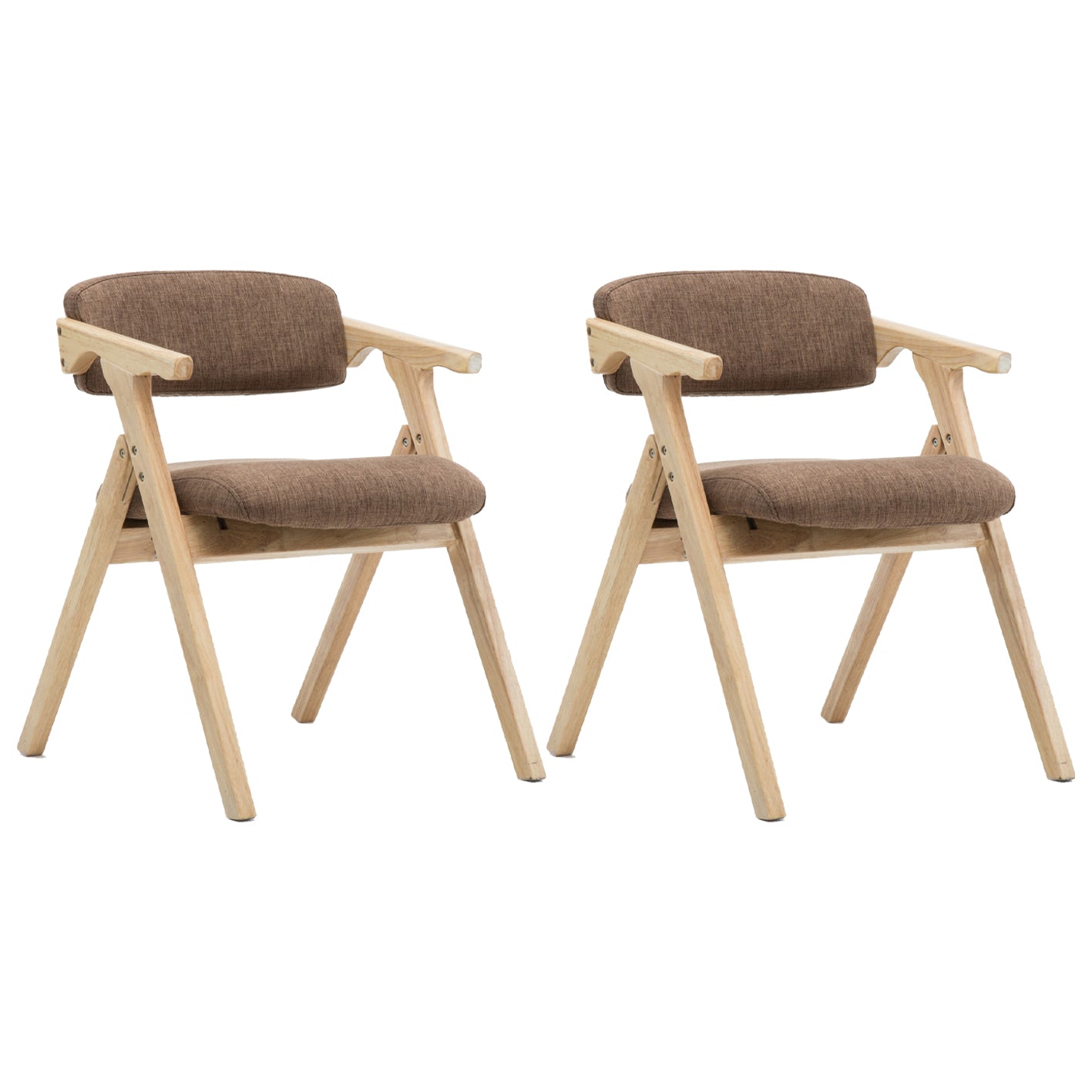 Silla lateral plegable de cuero moderna, silla de comedor con respaldo abierto y acabado mate