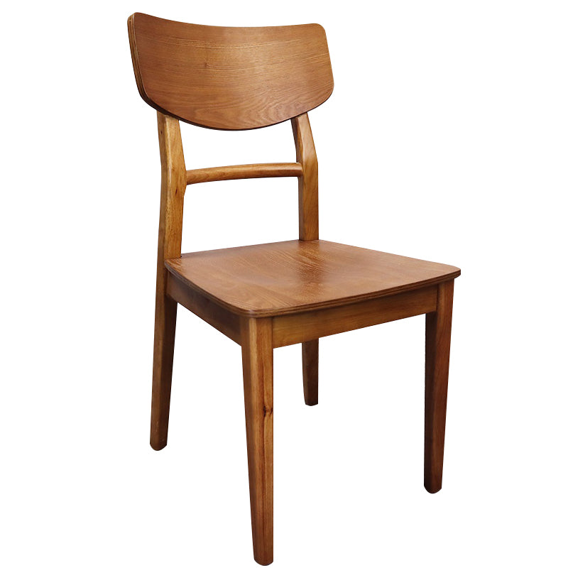 Silla de comedor industrial de madera, escalera, silla lateral trasera para cocina