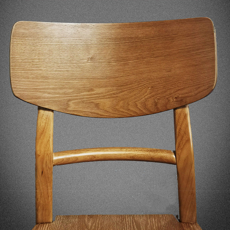 Silla de comedor industrial de madera, escalera, silla lateral trasera para cocina
