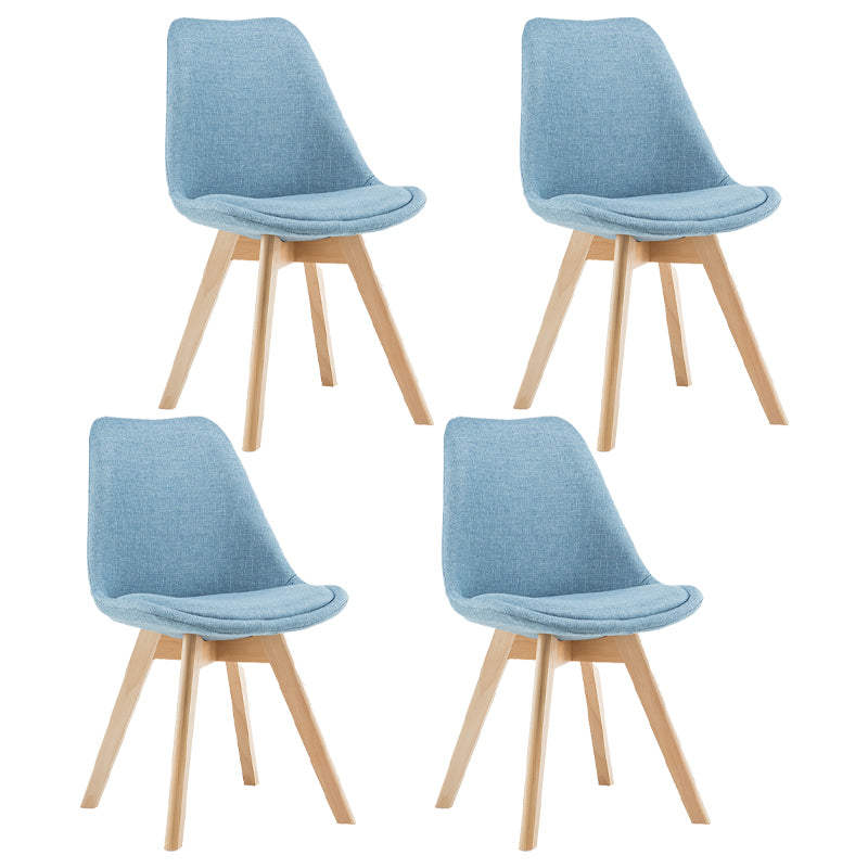 Sedia da pranzo in plastica moderna di faggio solido faggio, sedia da pranzo in plastica