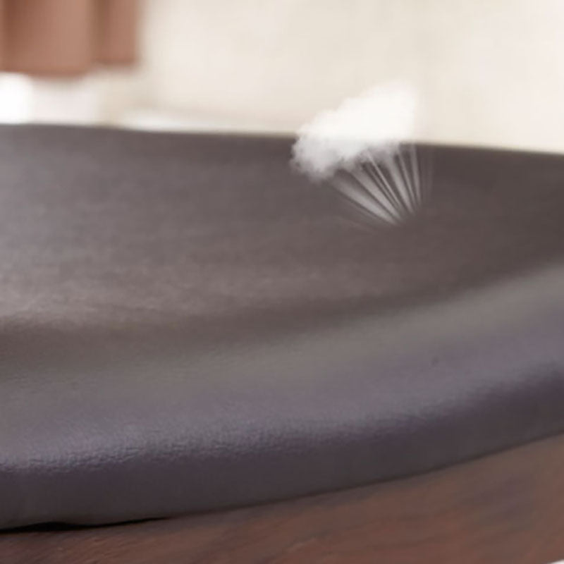 Silla de comedor estilo moderno Silla auxiliar sin brazos con patas de madera