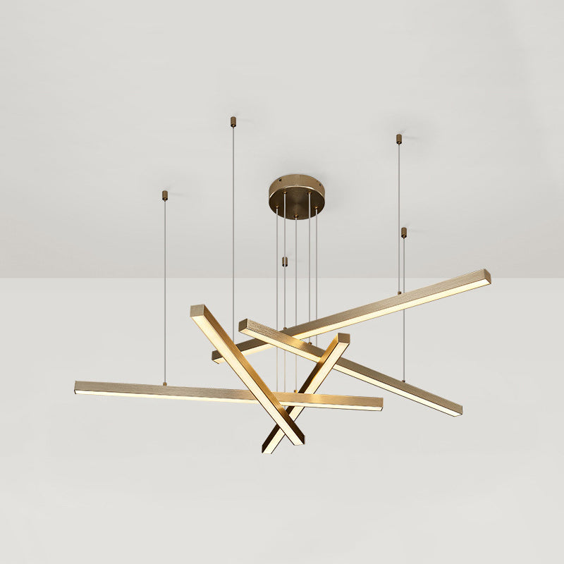 Multi-Light Chandelier Lighting Fixtures Metal Modern Hanging Chandelier for Living Room