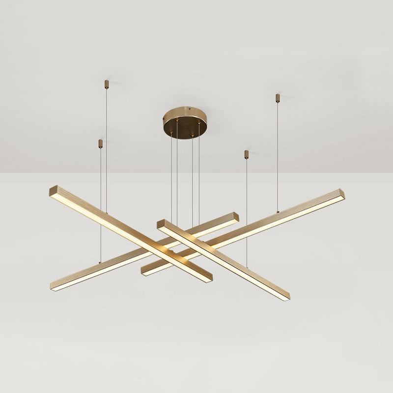 Multi-Light Chandelier Lighting Fixtures Metal Modern Hanging Chandelier for Living Room