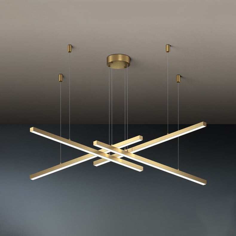 Multi-Light Chandelier Lighting Fixtures Metal Modern Hanging Chandelier for Living Room