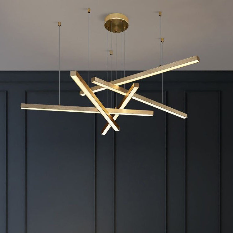 Multi-Light Chandelier Lighting Fixtures Metal Modern Hanging Chandelier for Living Room